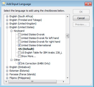 Add Input Language