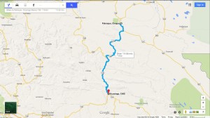 Map - Palenque to Ocosingo