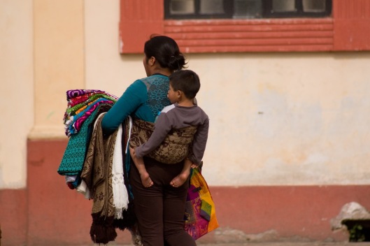 Mother Carrying the Day's Sales and Her Son, San Cristobal de las Casas, Chiapas
