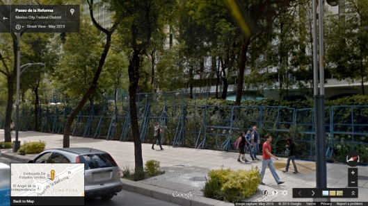 US Embassy Fence Mexico City - Google Streetview